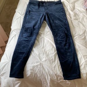 J Brand navy velvet jeans